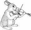 lapin rabbit musicien 128 x 124 pixels