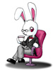 lapin rabbit boire café 254 x 300 pixels210 x 280