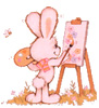 lapin rabbit peindre 136 x 150 pixels