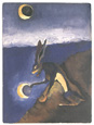 Le lapin - Illustration du conte "Le lapin et le coyote" datée de 1998